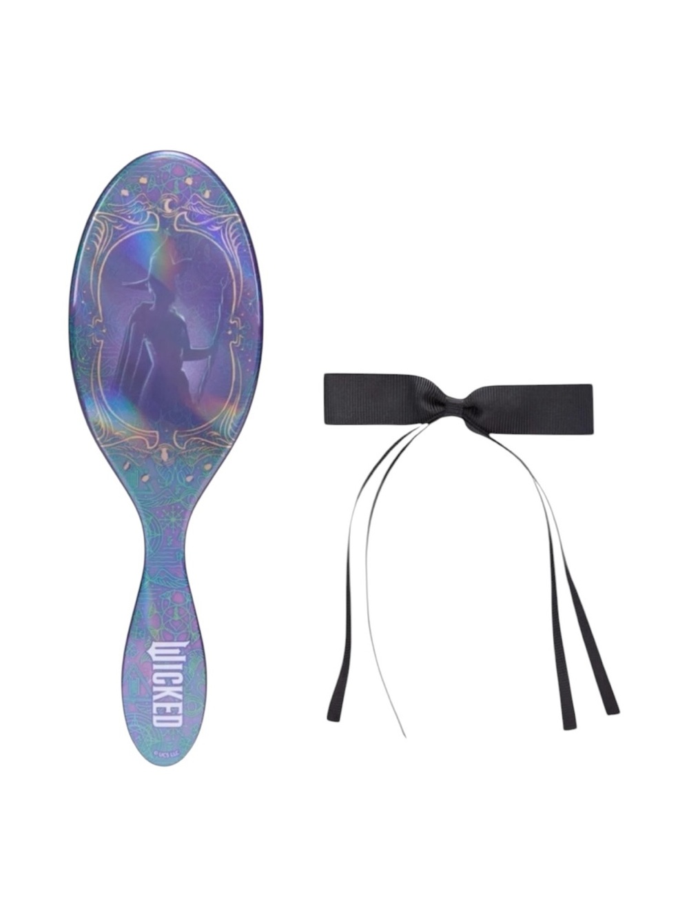 Wet Brush X Wicked Wickedly Beautiful Elphaba Original Detangler and Black Bow - Picture 2 of 8